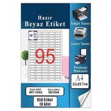 A4 Hazır Etiket 30X12 Mm 10 Sayfa 1 Paket 95 Li Kendinden Yapışkanlı Fotokopi Lazer İnkjet Kağıdı Yazıcılar İçin Uyumlu