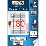 A4 Hazır Etiket 30X9 Mm 10 Sayfa 1 Paket 180 Li Kendinden Yapışkanlı Fotokopi Lazer İnkjet Kağıdı Yazıcılar İçin Uyumlu