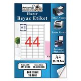 A4 Hazır Etiket 48.5X25.4 Mm 10 Sayfa 1 Paket 44 Lü Kendinden Yapışkanlı Fotokopi Lazer İnkjet Kağıdı Yazıcılar İçin Uyumlu