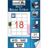 A4 Hazır Etiket 70X46 mm 10 Sayfa 1 Paket 18 Li Kendinden Yapışkanlı Fotokopi Lazer Inkjet Kağıdı Yazıcılar Için Uyumlu