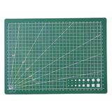 A4 Hobi Kesme Matı 30X22 Cm Çizgili Açı Kılavuzlu Maket Dikiş Deri El İşi Kesim Tablası Yeşil