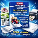 A4 Inkjet Parlak Kuşe Etiket Kağıdı, 50 Adet, 210X297 mm - 100