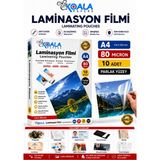 A4 Laminasyon Poşeti 10 Adet 80 Mikron Market ve Mağaza