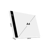 A4 Led Işıklı(3 SEVİYE) Çizim Kopyalama Animasyon Portre Dövme Grafik Çizim Tableti A4