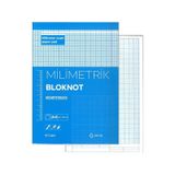 A4 Milimetrik Defter Mavi Bloknot 30 Yaprak 1 Adet Çizim Meslek Liseleri Meslek Yüksek Okulu Moda Tasarım
