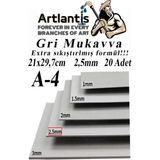 A4 Mukavva Gri 2.5 mm 20 Adet 1 Paket 21X29,7 cm A-4 Mukavva 2,5 mm Kalınlığında A-4 Mukavva - 41 Delft Blue