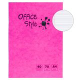 A4 PEMBE ÇİZGİLİ DEFTER 40 YAPRAK