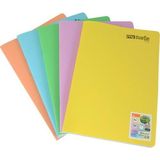 A4 Pp Kapaklı Kareli Dikişli Defter, 72 Yaprak, Pastel Renk - Ahşap - Seçenek 1
