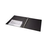 A4 Pvc 4 Halkalı Öğrenci ve Ofis Tipi Evrak Sunum Klasörü Iç Cepli 27X32 cm (200 Yaprak) - Siyah
