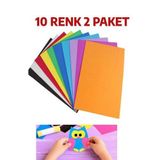 A4 Renkli Fon Kartonu 23x34 10'lu (2'li Paket) 10 Renk