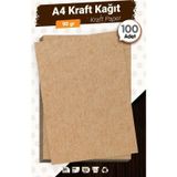 A4 Saman Kağıt Kraft Kağıt 90 gr 100 Adet