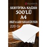 A4 Sertifika Kağıdı Kalın Kartuşlu Mürekkepli Tüm Yazıcılara Uygu