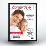 A4 Siyah Dik Cerceve Kisiye Ozel