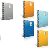 A4 Spiral Defter 120 Yaprak Kareli, Gıpta Chromo Plastik Kapak - Ahşap - Seçenek 1