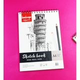 A4 Spiralli Karışık Teknik Sketchbook Resim Defteri, 100 gr, 30 Yaprak