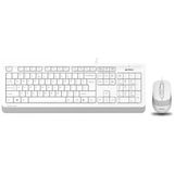 A4-Tech F1010 Q Türkçe Beyaz Multimedya Kablolu Set (Klavye-Mouse) F1010/Beyaz