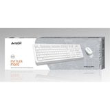 A4 Tech F1010 Q USB Beyaz Fn-Mm Klv+Optik Mouse Set - Çok Renkli