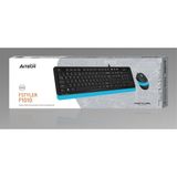 A4 Tech F1010 Q USB Mavi Fn-Mm Klv+Optik Mouse Set - Çok Renkli