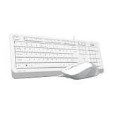 A4 Tech F1010 USB Kablolu Multimedia Q Klavye Mouse Set Beyaz