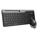 A4 Tech FB2535C Şarjlı Kablosuz Q Gri Klavye Mouse Seti
