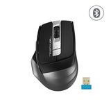 A4 Tech FB35S Silent (Sessiz) Bletooth & 2.4Ghz Optik 2000Dpi Kablosuz Mouse | Siyah/Gri | 4 Kademe Çözünürlük | 2 Adet Sol Buton | 4 Cihaza aynı anda Bağlanabilme