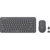 A4 Tech FG3200 Air2 Q-Türkçe Multimedya Mini Klavye + Mouse Sessiz Klavye-Mouse Set (Siyah)