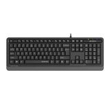 A4 Tech FK10Q Q Türkçe FN-Multimedya Sessiz Quiekey Kablolu Klavye (Siyah)
