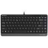 A4 Tech FK11 USB Q Trk Mini Siyah/gri Multimedya Klavye - Renkli