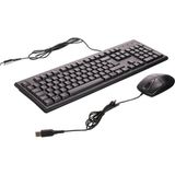 A4 Tech KM-72620D Kablolu USB Klavye Mouse Seti Siyah Renk Ergonomik Tasarım Ev - Ofis Kullanımı İçin