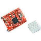 A4988 Soğutuculu Dc 8-35V 2A Step Motor Sürücü Kartı Kırmızı Pcb