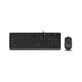 A4Tech A4 Tech F1010 Gri Fstyler USB Kablolu Türkçe Multi Medya Klavye Mouse Set