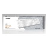 A4Tech A4 Tech FK10 Q USB Fsytyler Beyaz Tr Fn-Mmedya Klavye - Çok Renkli - FreeDos