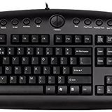 A4tech A4 Tech KB-28G Q Türkçe Multimedya Gaming (Oyuncu) Klavye, Oyunculara Özek Kaucuk Değiştirilebilir (A,S,W,D ) Tuşlar Siyah