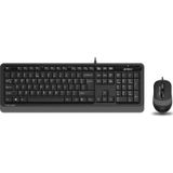 A4Tech F1010 Q Usb Gri Fn- mm Klv+Optik Mouse Set