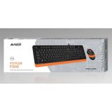A4Tech F1010 Siyah - Turuncu Kablolu Klavye Mouse Seti