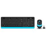 A4Tech FG1010 Siyah-Mavi Q Kablosuz Klavye Mouse Seti