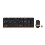 A4Tech FG1010 Siyah-Turuncu Q Kablosuz Klavye Mouse Seti