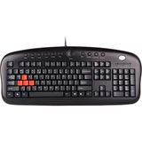 A4Tech Q TR Usb Multimedia Gamer Siyah Kablolu Klavye Siyah KB-28G