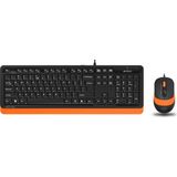 A4Tech Q TR Usb Multimedia Kablolu Klavye Mouse Seti Turuncu F1010 - Yok