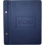 A5 - 5 Yapraklı Deri Menü Kabı - 23X15 cm (Lacivert) - 1 Adet - 433-Lacivert