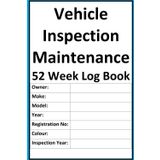 A5 52 Week Commercial Vehicle Inspection Record Log Book Safety Checks for Drivers