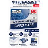 A5 Afiş Muhafaza Kabı 2 Adet 15X21 Cm Belge Saklama Kabı Şeffaf Kaliteli Plastik Dosya Belge Saklama