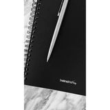 A5 Boyutunda 100 Yapraklı Spiralli Defter, Siyah Kapak