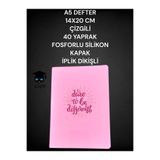 A5 DEFTER 14X20 CM ÇİZGİLİ 40 YAPRAK FOSFORLU SİLİKON KAPAK İPLİK DİKİŞLİ3
