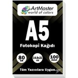 A5 Fotokopi Kağıdı 100 Adet 80 gr 14,8 x 21CM Artmaster A5 Boy Fotokopi Kağıdı Yazıcı Kağıdı 100 Lü - A5 - 100 Adet
