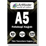 A5 Fotokopi Kağıdı 100 Adet 80 Gr 14,8 X 21Cm Artmaster A5 Boy Fotokopi Kağıdı Yazıcı Kağıdı 100 Lü