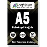 A5 Fotokopi Kağıdı 50 Adet 80 Gr 14,8 X 21Cm Artmaster A5 Boy Fotokopi Kağıdı Yazıcı Kağıdı 50 Li