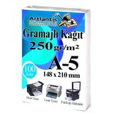 A5 Gramajlı Fotokopi Kağıdı 100 Adet 250 Gr Sertifika Kağıdı Kalın Kağıt Baskı Tüm Yazıcılara Uyumlu 14.8X21cm Ofis Büro