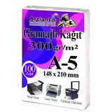 A5 Gramajlı Fotokopi Kağıdı 100 Adet 300 Gr Sertifika Kağıdı Kalın Kağıt Baskı Tüm Yazıcılara Uyumlu 14.8X21cm Ofis Büro