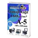 A5 Gramajlı Fotokopi Kağıdı 50 Adet 160 Gr Sertifika Kağıdı Kalın Kağıt Baskı Tüm Yazıcılara Uyumlu 14.8X21cm Ofis Büro